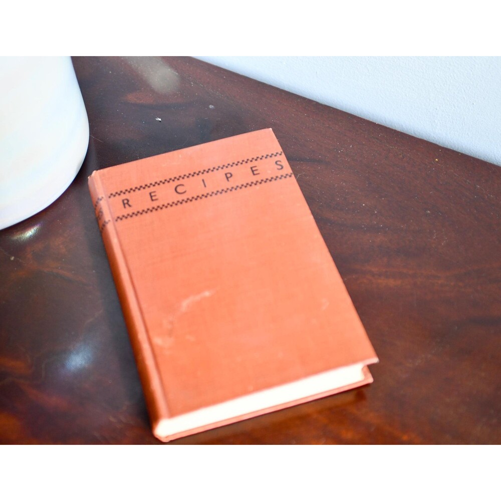 Vintage "Recipes" Scrapbook, Unused Blank Recipe Saver Book, 1930s-40s